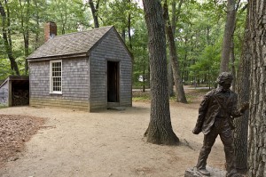 Walden Pond Replica of Thoreau's Hut