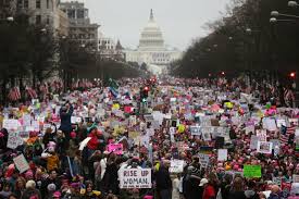 Women march in front of the Capital Building Credit: New York Magazine 